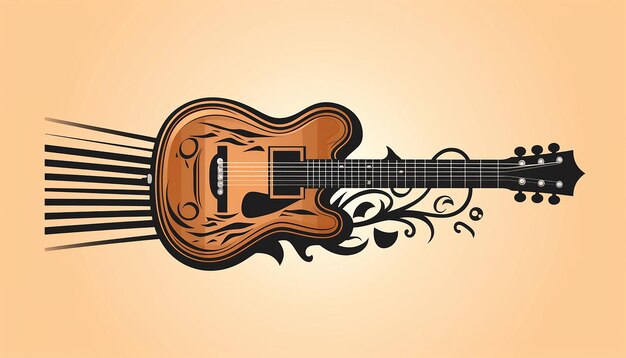 Photo a logo for a guitar