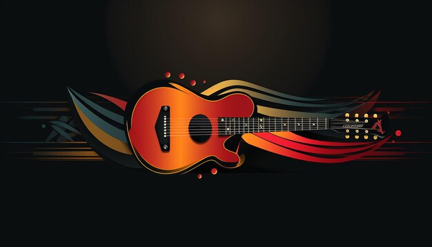 Photo a logo for a guitar