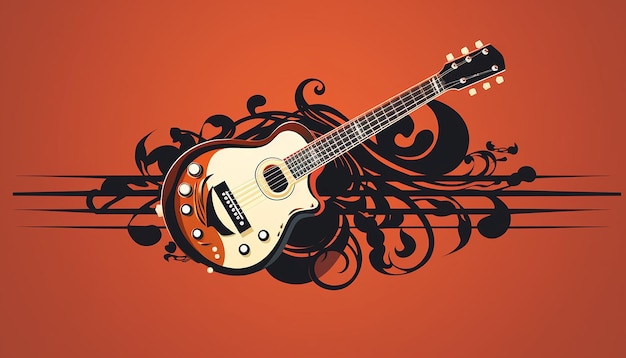 Photo a logo for a guitar