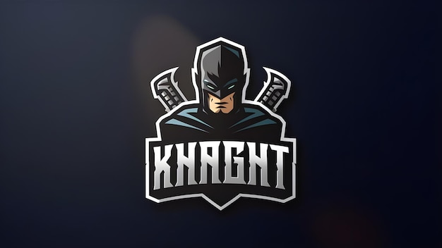 a logo for a knight with a shield on his head