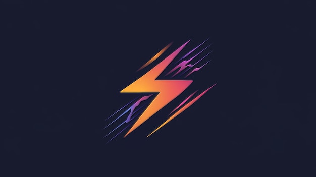 The logo of the lightning