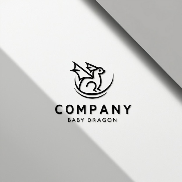 Logo mockup dragon