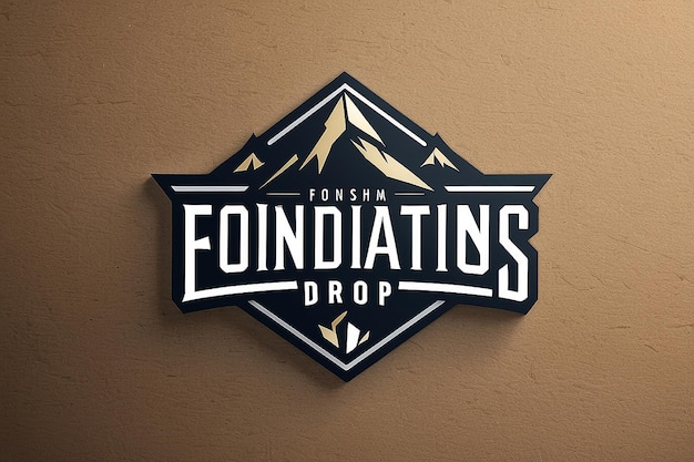 Logo Mockup Foundations Drop