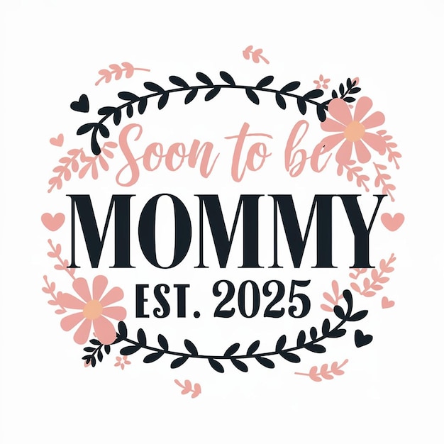 Photo a logo for moms to be to be a mother