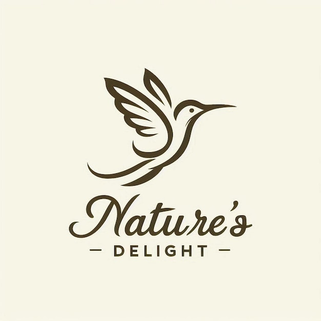 a logo for natures freshs freshson a beige background