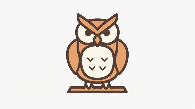 Photo a logo for a new year owl