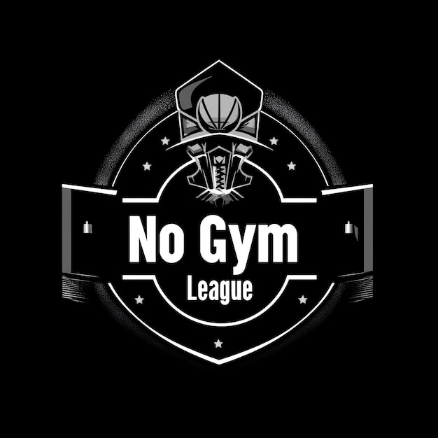 A logo for no gym has a logo on it