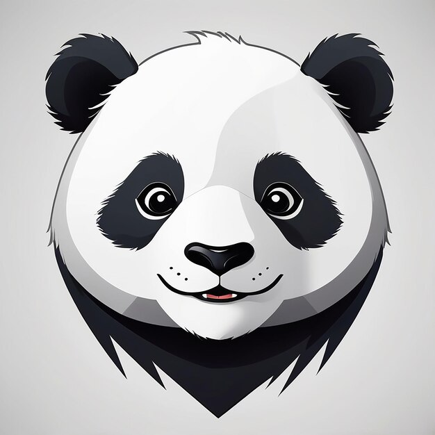 Photo logo of a panda