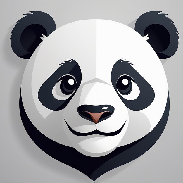 Photo logo of a panda