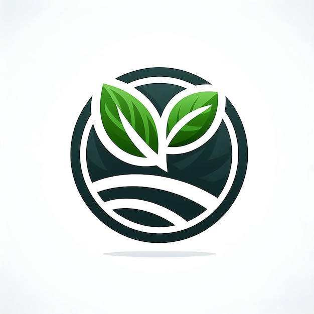 a logo for a plant that is green and has leaves on it