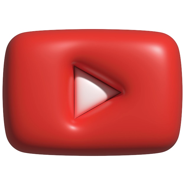 logo youtube 3d