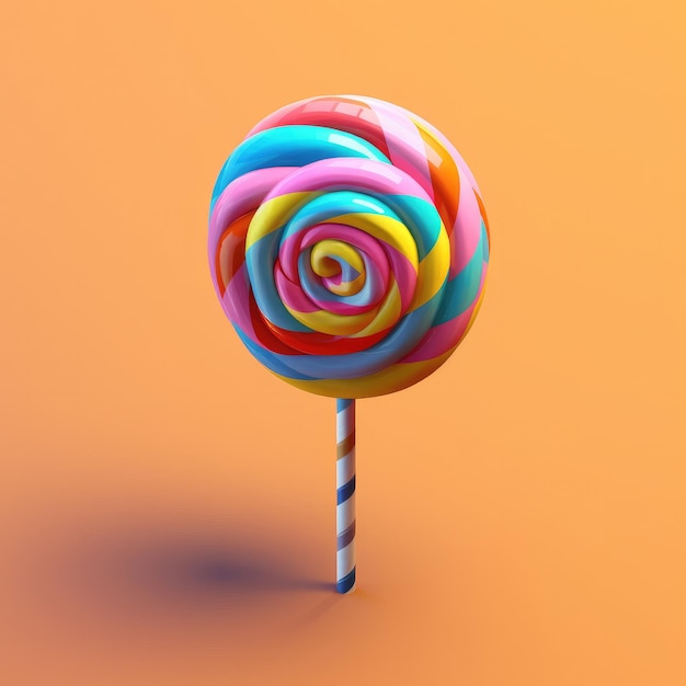 Lolipop colorful candy illustration image