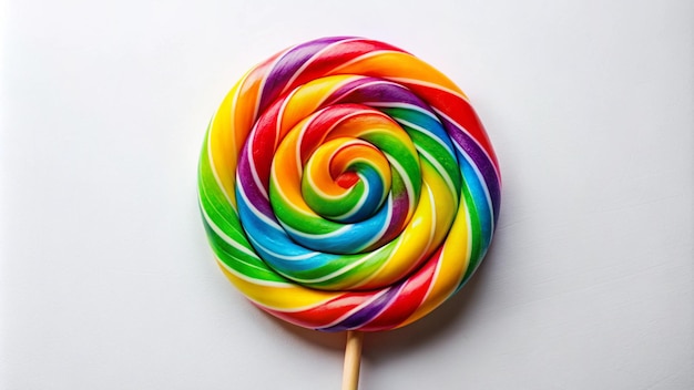 Photo a lollipop that is on a stick