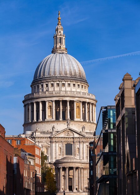 London cityscape with St Pauls Cathedral