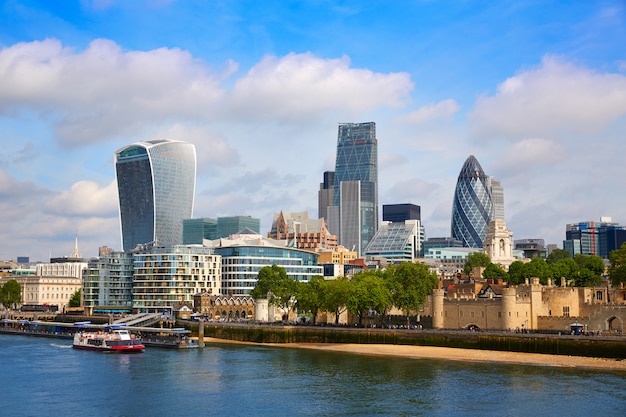 London financial district skyline Square Mile