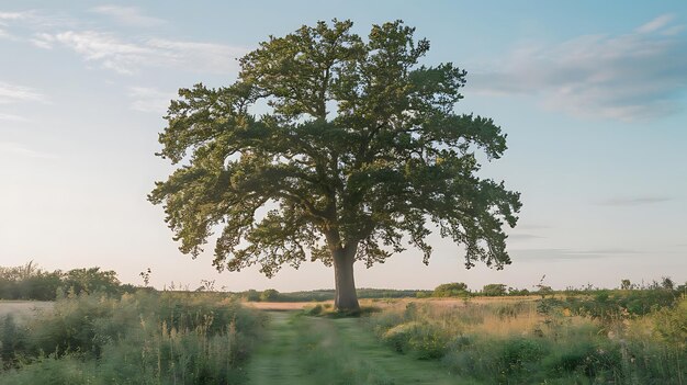 Lone tree Tree Oak image Free for use