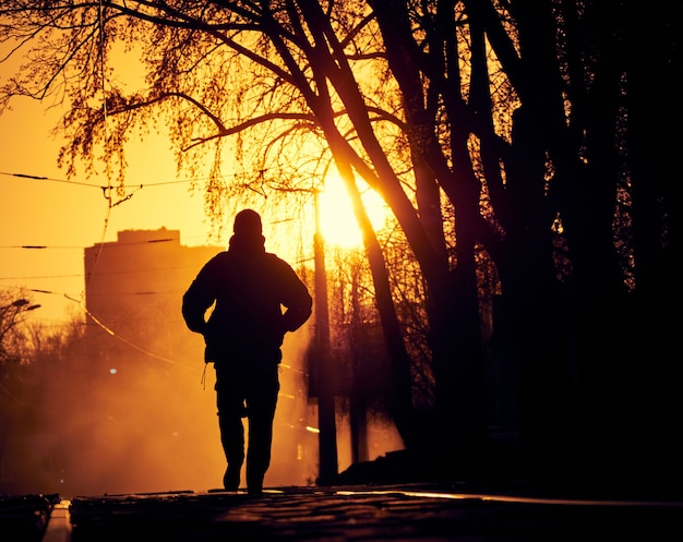 Lonely man on the street