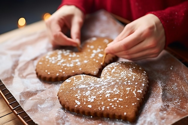 A lonely soul received an unexpected gift a gingerbread cookie shaped like a hear