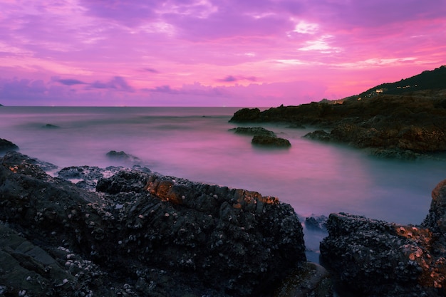 Long exposure image of Dramatic sky 