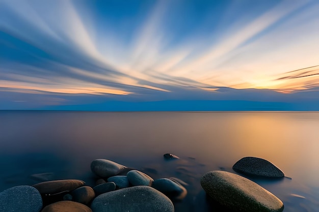 Long Exposure shot of clouds