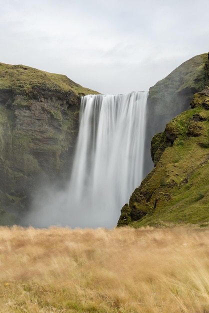 Long exposure of Skogafoss in Summer, Iceland