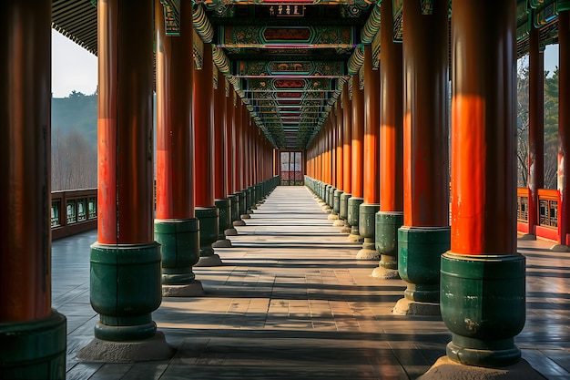 Long Hallway Reminiscent of Northern Style