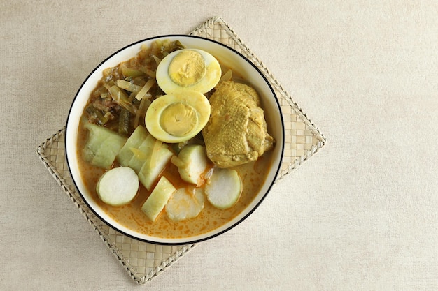 Lontong Cap Go Meh is a mixed-up of Indonesian cuisine from Chinese traditional dish