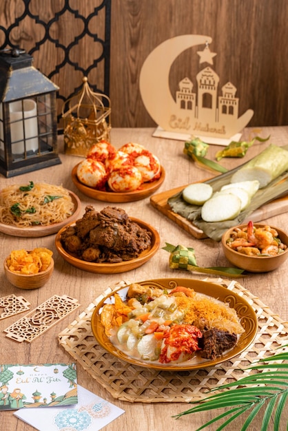 Lontong sayur or vegetable rice cake is an Indonesian traditional rice