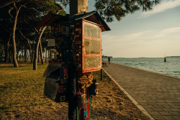 Looking towards The Lido at Parco delle Rimembranze Venice