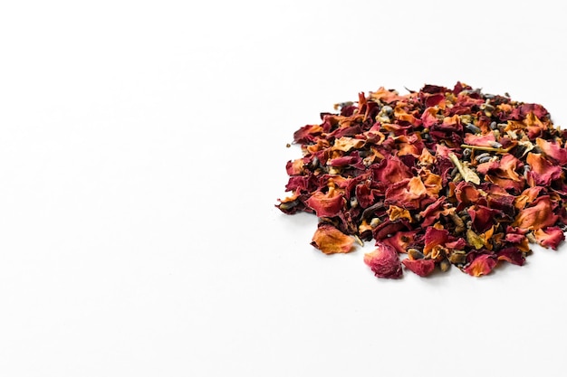 Loose Leaf Tea Isolated White