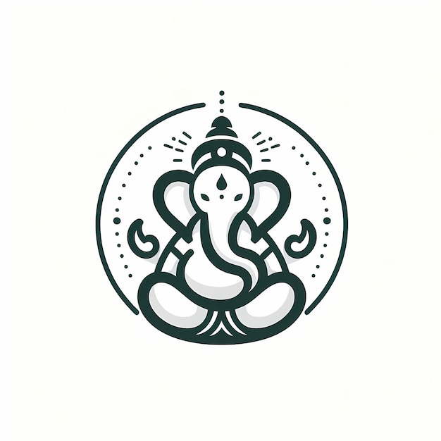 Lord Ganesh Logo illustration