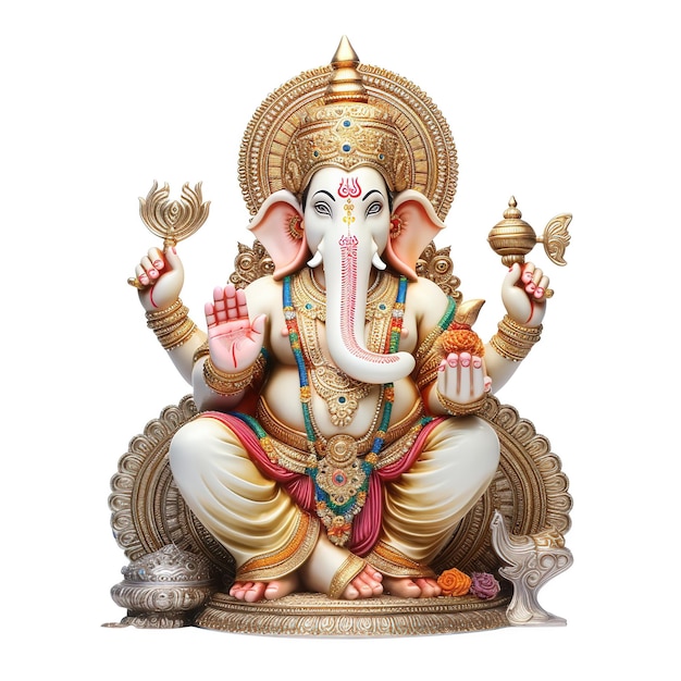 Lord Ganesha for Ganpati Pooja on Ganesh chaturthi Ai generated