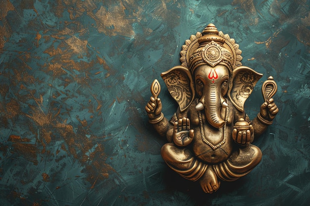 Lord Ganesha indian illustration background