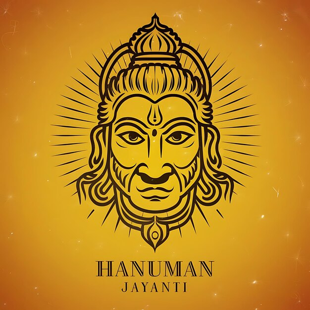 Photo lord hanuman for hanuman jayanti illustration design