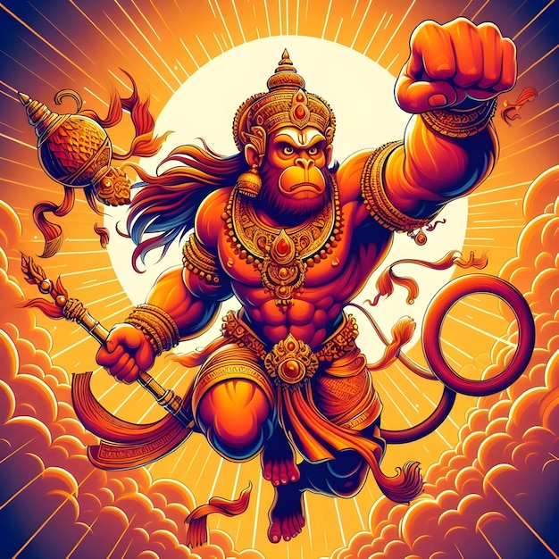 Lord Hanuman illustration