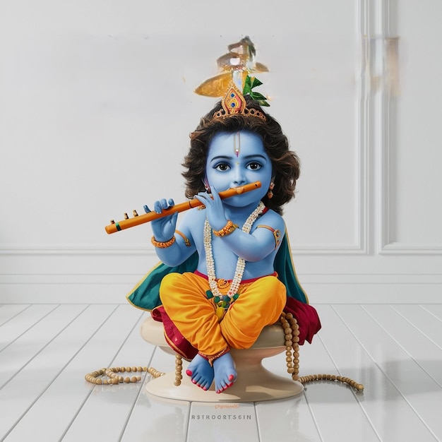 Lord Krishna beautiful photo wallpaper style