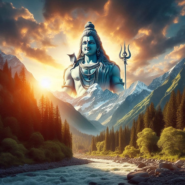 Photo lord mahadev illustration image