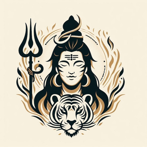 Photo lord shiva images poster illutration