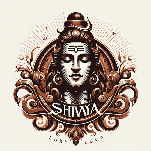 Photo lord shiva retro logo for t shirt printing ai generated images