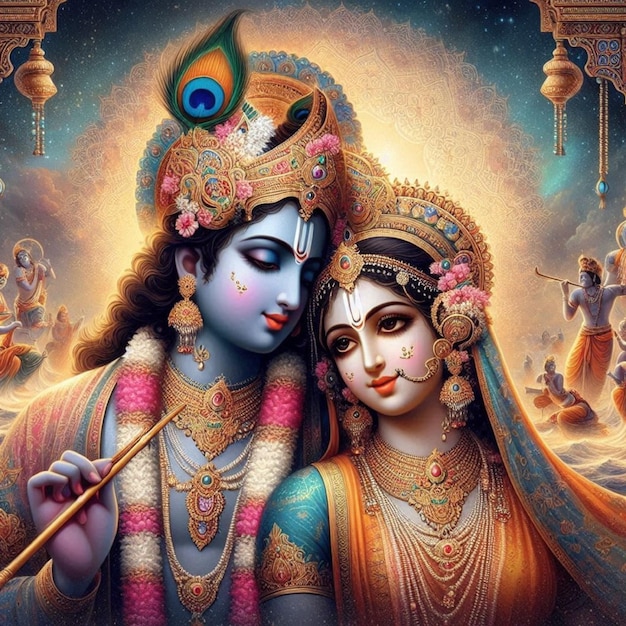 Lord Sri Krishna and Radha