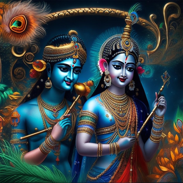 Lord Sri Krishna with Radha