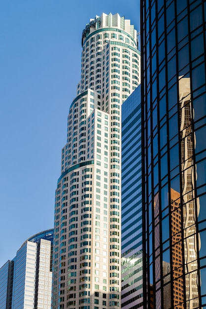 LOS ANGELES, CALIFORNIA/USA - JULY 28 : Skyscrapers in the Financial district of Los Angeles California on July 28, 2011