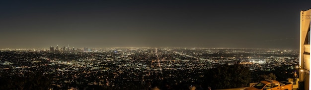 Los Angeles sunset view from Griffith Observatory