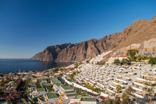 Los Gigantes coastline cityscape, Santiago del Teide, Tenerife, Canary islands, Spain