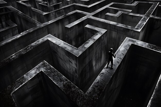 Photo lost in a labyrinth