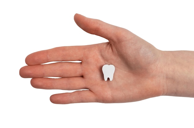 Lost tooth of adult concept Teeth loss Stomatology