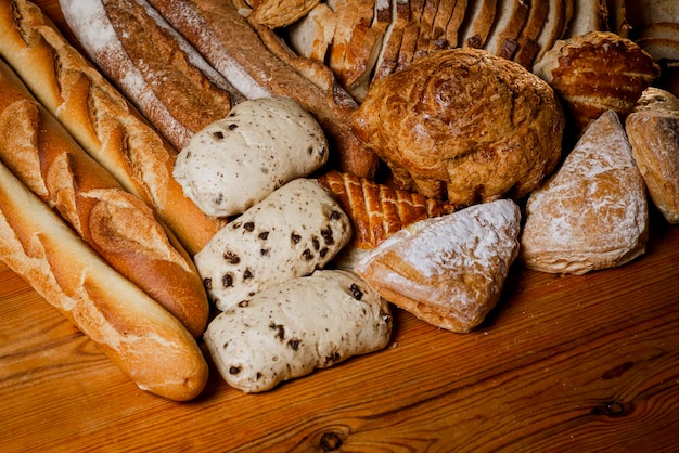 A lot of bread background