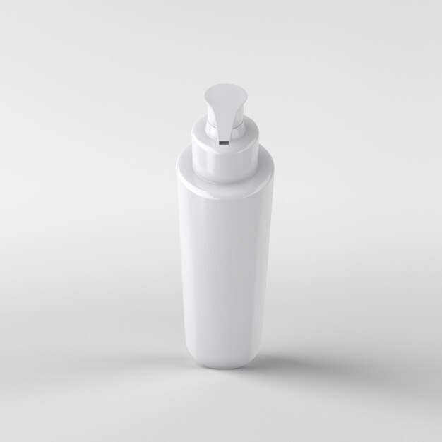 Lotion Pump Front View In White Background