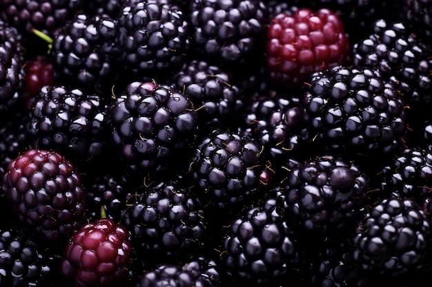 Lots of Blackberrys Fresh Blackberrys background