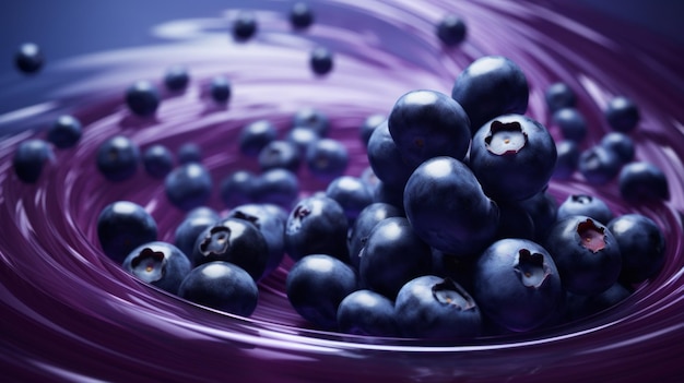 Photo lots of fresh acai berries ai generated image